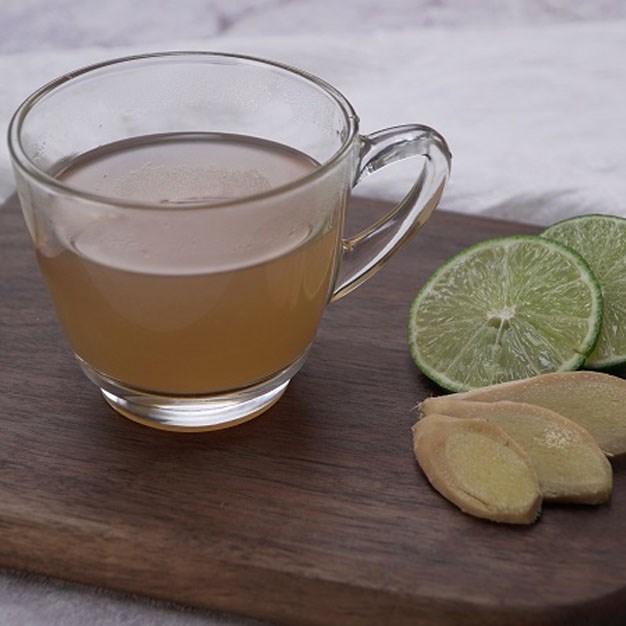 Step 4 Final product Lemon Ginger Honey Tea