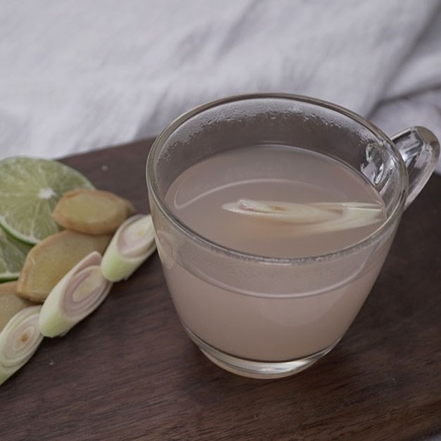 Step 4 Final product Lemon tea - lemongrass - ginger