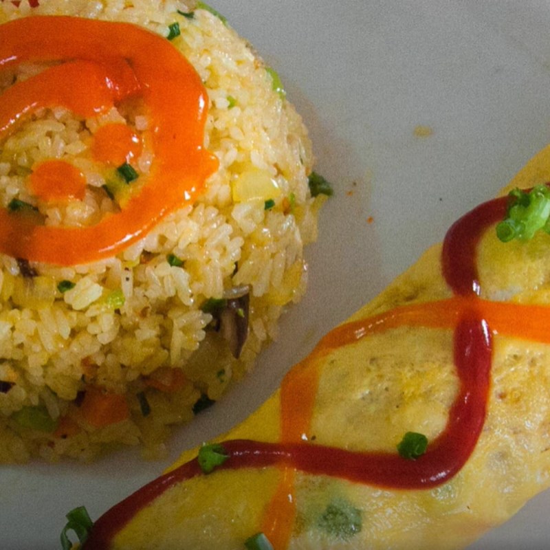 Step 8 Final Product Korean Egg Fried Rice Roll