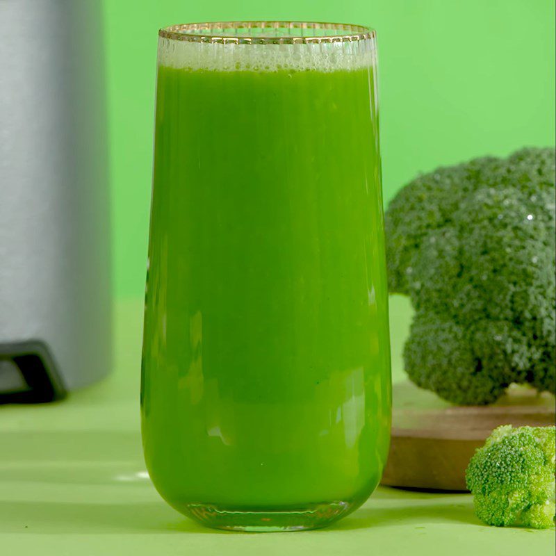 Step 3 Finished product Broccoli juice