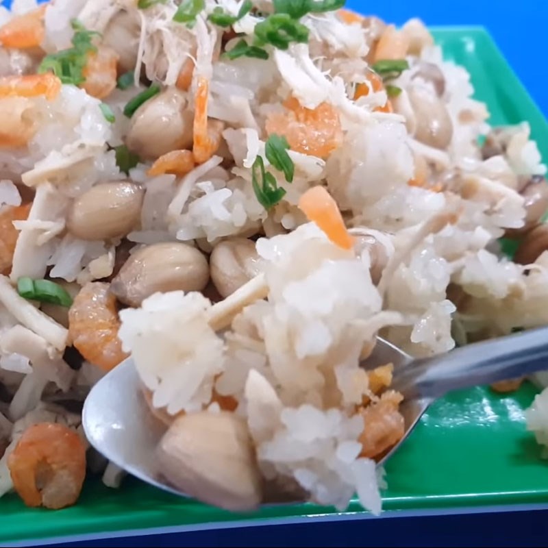 Step 7 Final Product Savory sticky rice with peanut