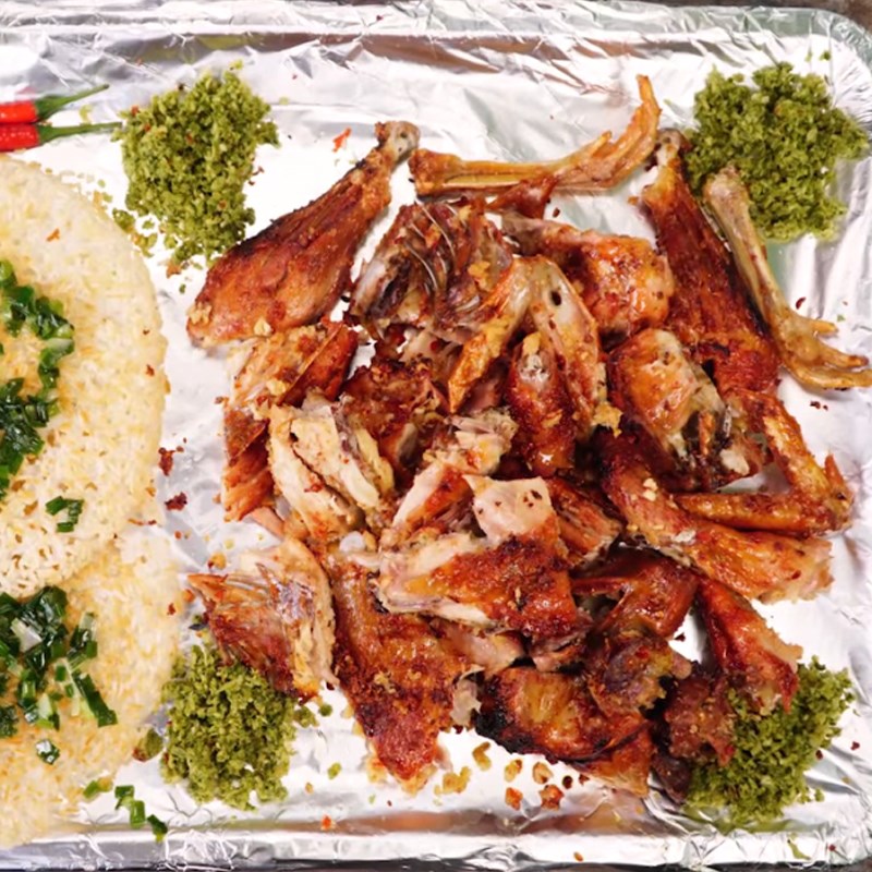 Step 6 Final product Grilled chicken with lemongrass salt