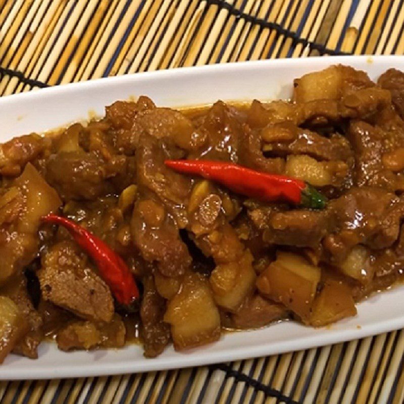 Step 4 Final product of braised meat with fermented soybean paste