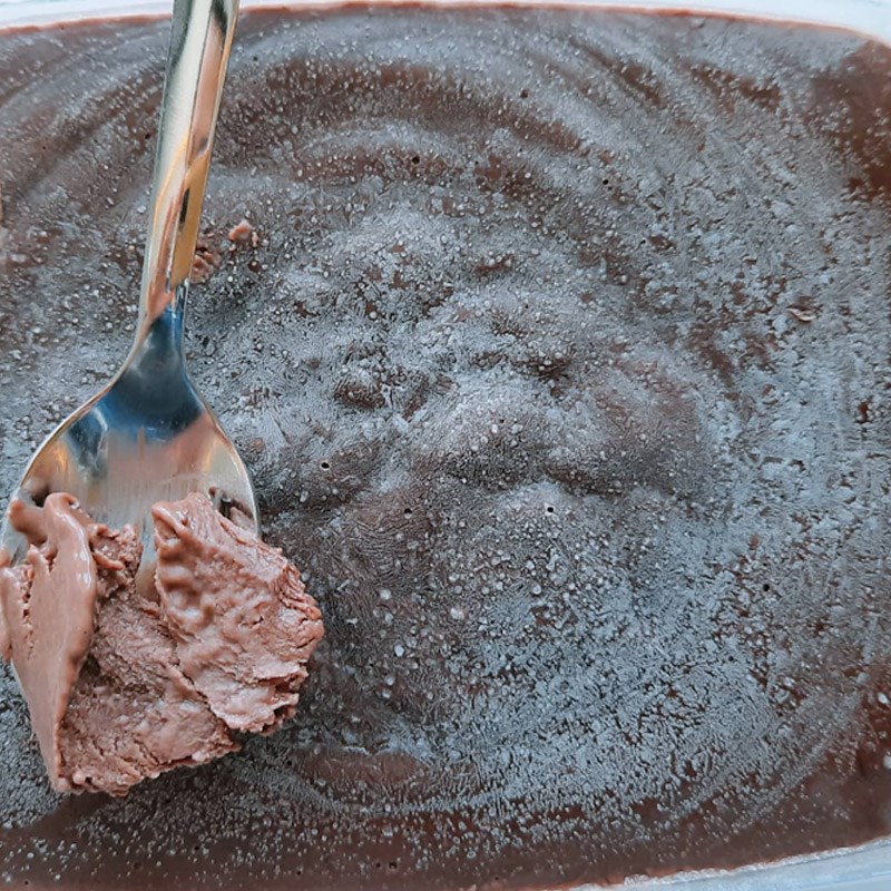 Step 4 Final product Chocolate ice cream