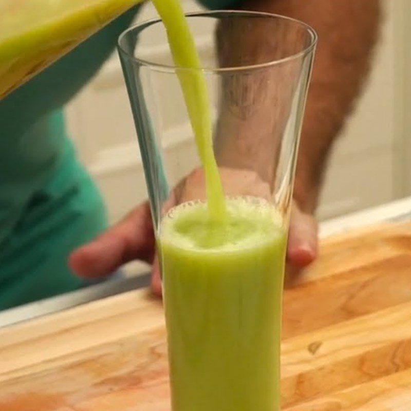 Step 3 Final product Broccoli apple celery juice
