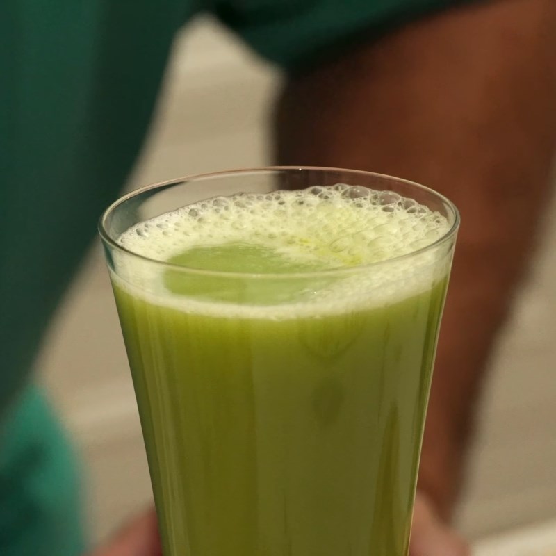 Step 3 Final product Broccoli apple celery juice