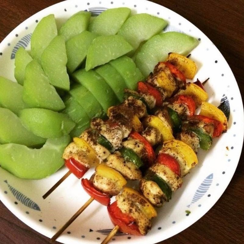 Step 4 Finished Product Grilled Chicken Skewers