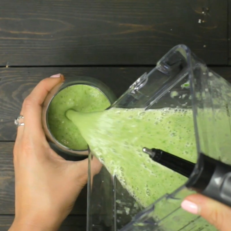 Step 3 Final Product Green Grape Spinach Smoothie