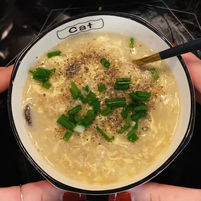 Step 5 Final Product Chicken Egg Oatmeal Porridge