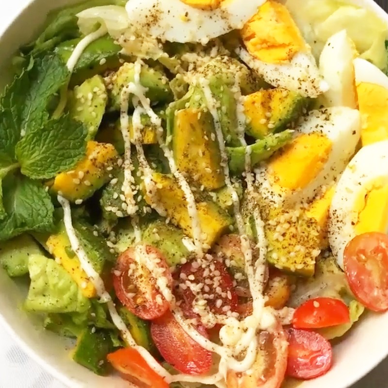 Step 5 Final product Avocado chicken salad