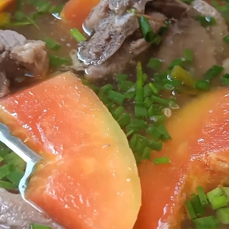 Step 6 Final Product Duck Soup with Papaya