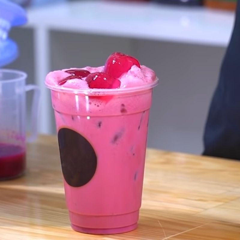 Step 7 Product Red Dragon Fruit Milk Tea