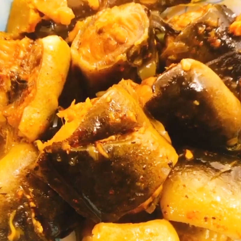 Step 4 Final Product Braised eel with turmeric