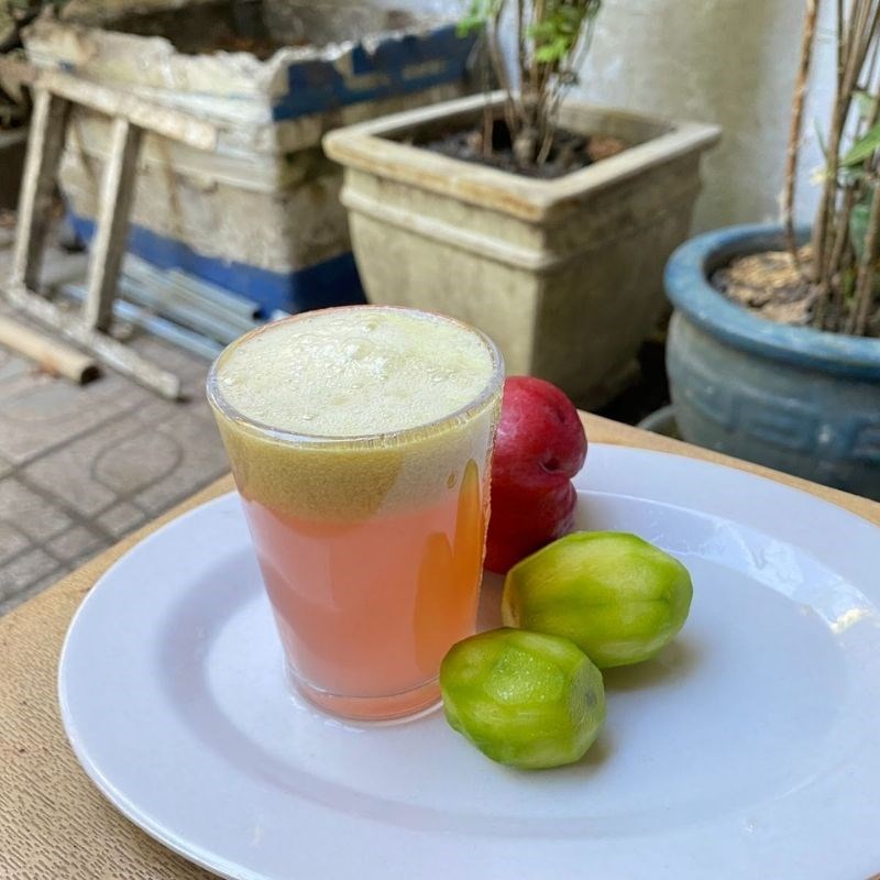 Step 3 Final product Guava and plum juice