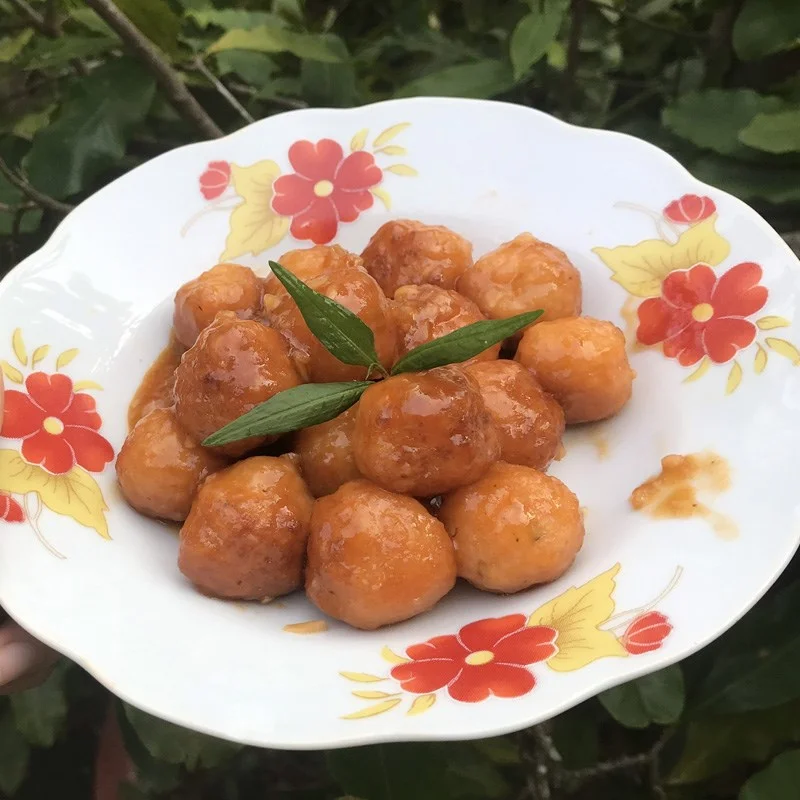 Step 4 Final Product Fried Fish Balls made from leftover rice with garlic fish sauce