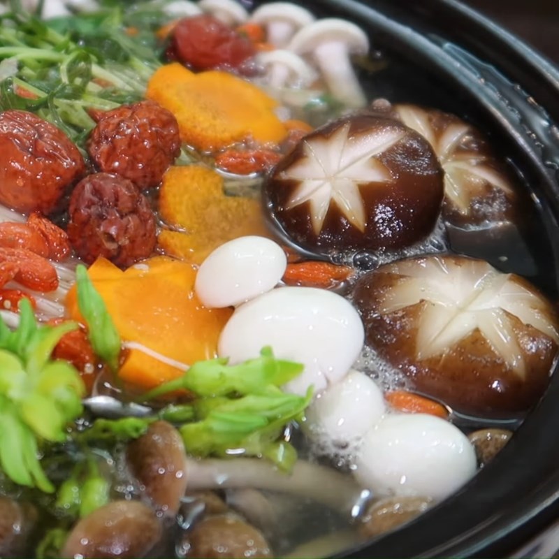 Step 6 Final Product Seafood Mushroom Hotpot