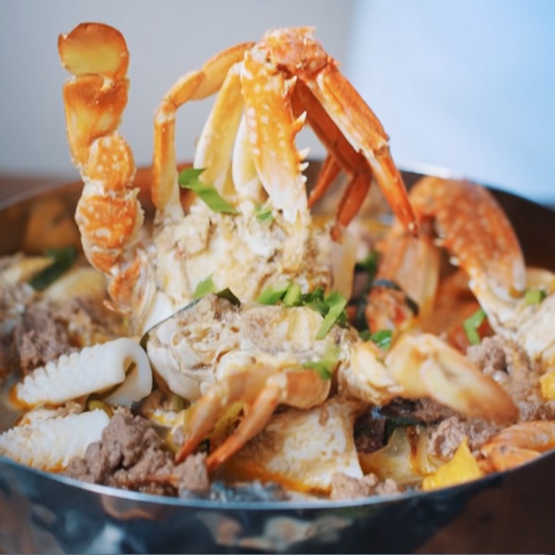 Step 5 Final product Seafood crab hot pot