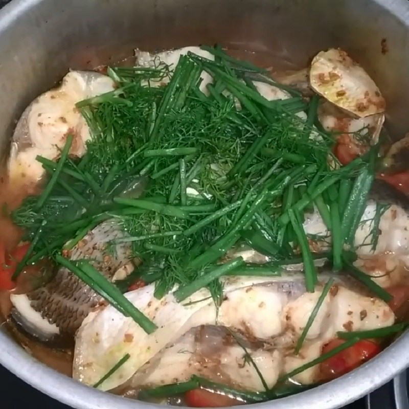 Step 4 Final product Fish steamed with beer