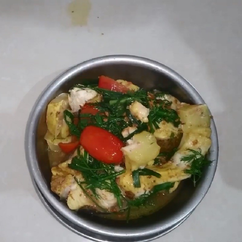 Step 4 Final product Fish steamed with beer