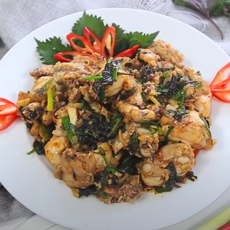 Step 4 Final Product Stir-fried Frog with Satay