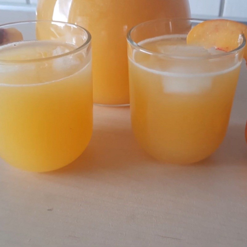 Step 4 Final Product Peach Juice (cooked peach juice)