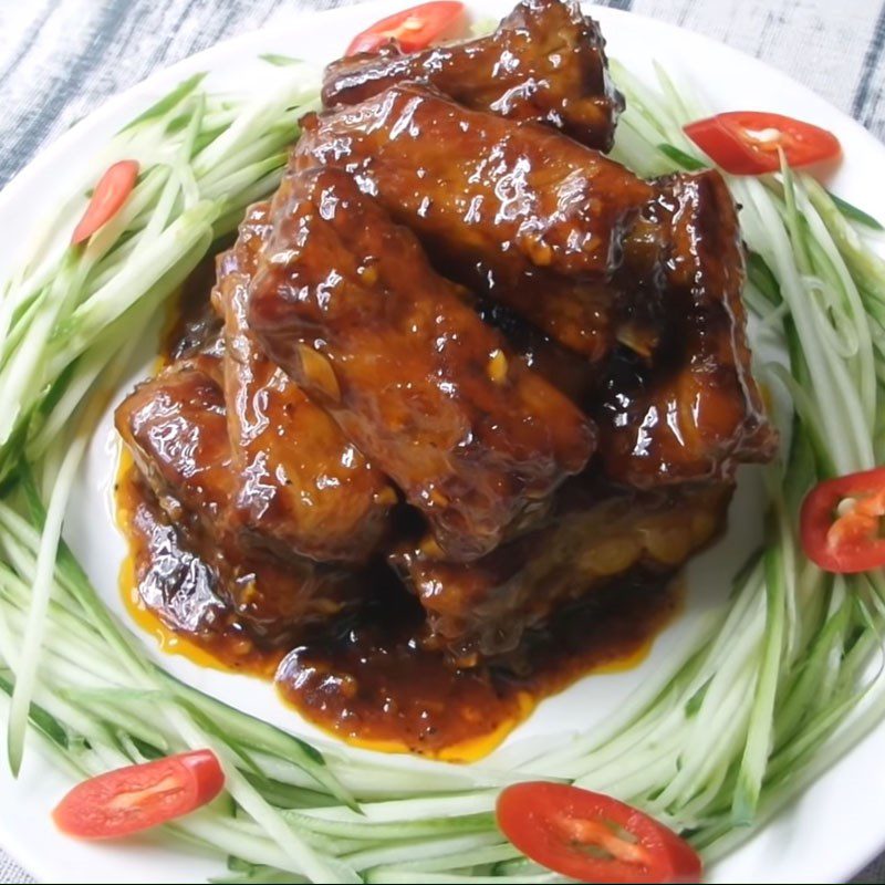 Step 5 Final Product Honey-glazed Ribs