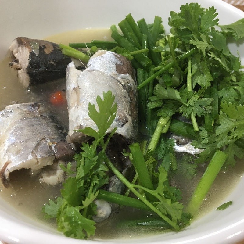 Step 4 Final product Mackerel cooked in sauce