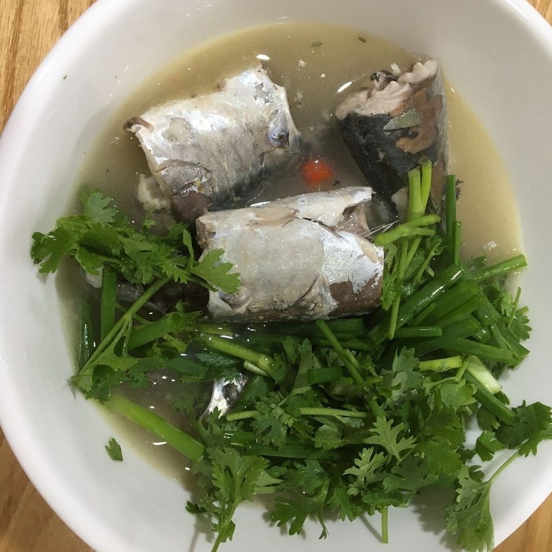 Step 4 Final product Mackerel cooked in sauce