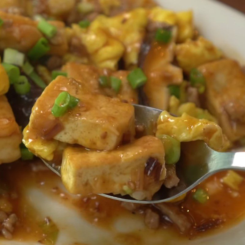 Step 6 Final product Stir-fried tofu with eggs