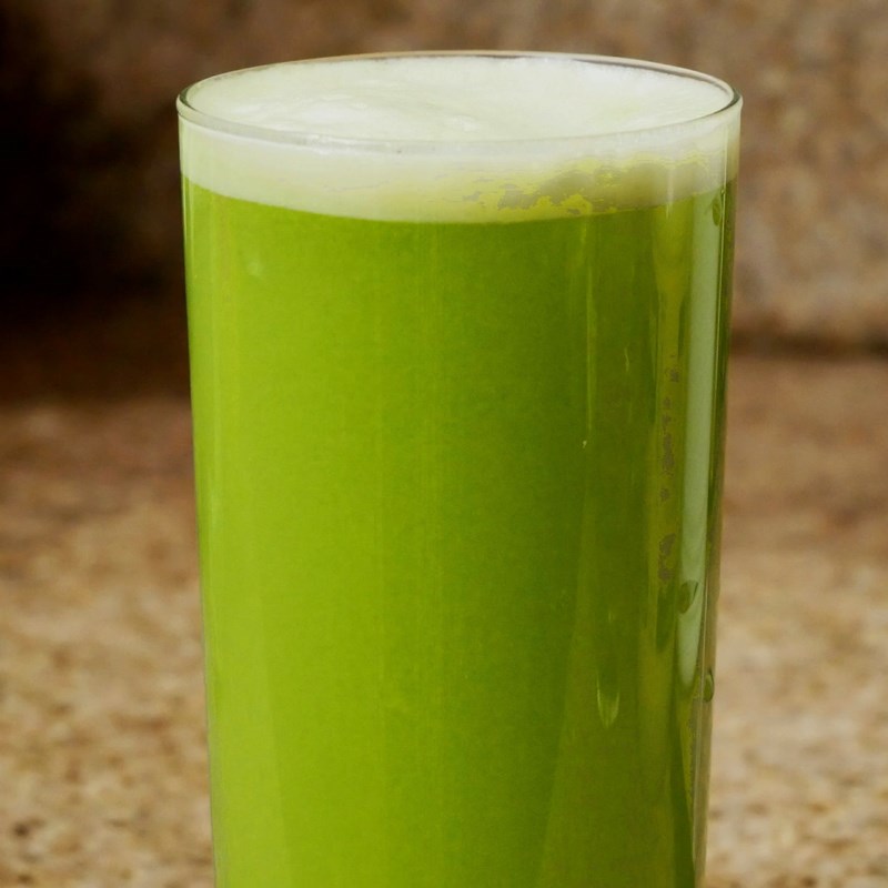 Step 3 Final product Cabbage apple celery juice