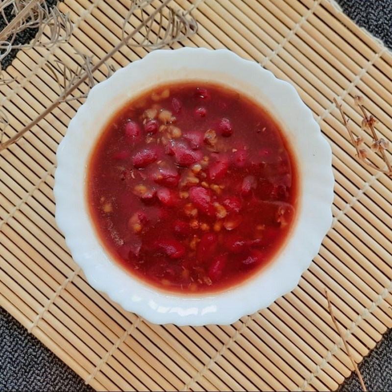 Step 4 Final Product Red bean soup cooked with mung beans