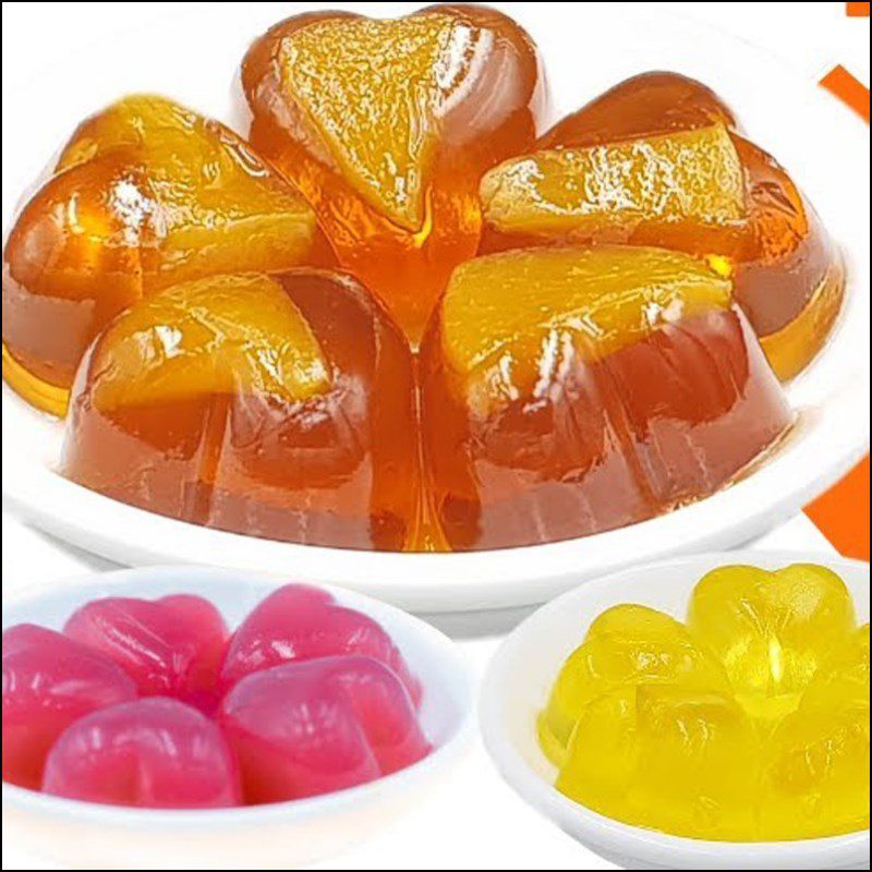 Step 5 Final product of fruit jelly in milk tea