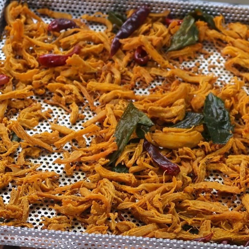 Step 6 Final product Dried chicken using a dehydrator