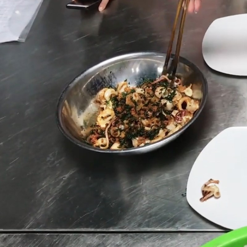 Step 4 Final Product Betel Leaf Fried Squid