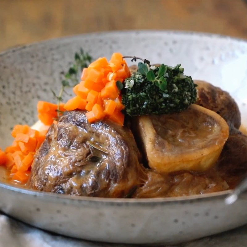 Step 7 Final product Braised veal in Italian style