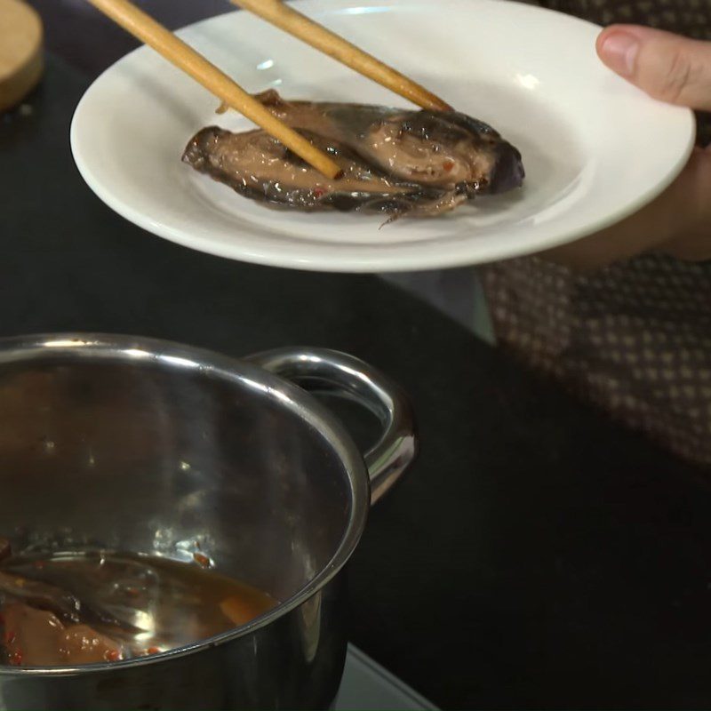 Step 4 Final product Banana flower braised with galangal