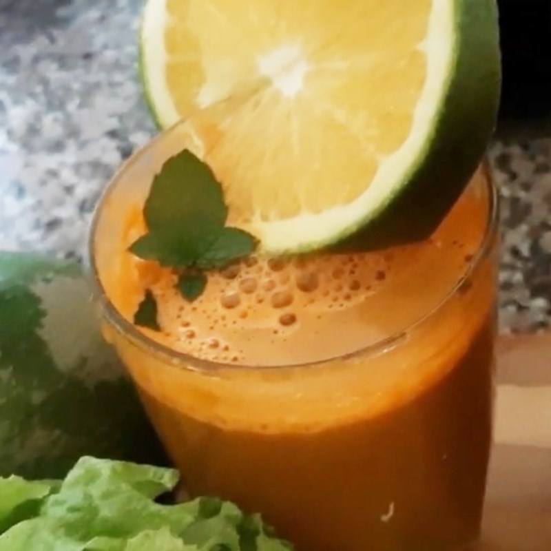 Step 3 Final Product Carrot Orange Lettuce Juice