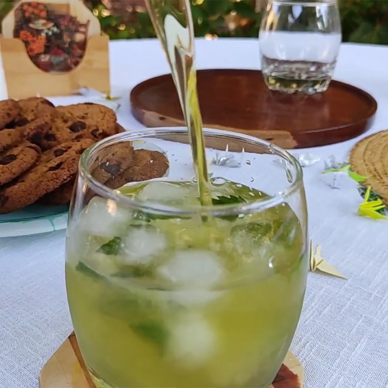 Step 4 Final product Mint syrup