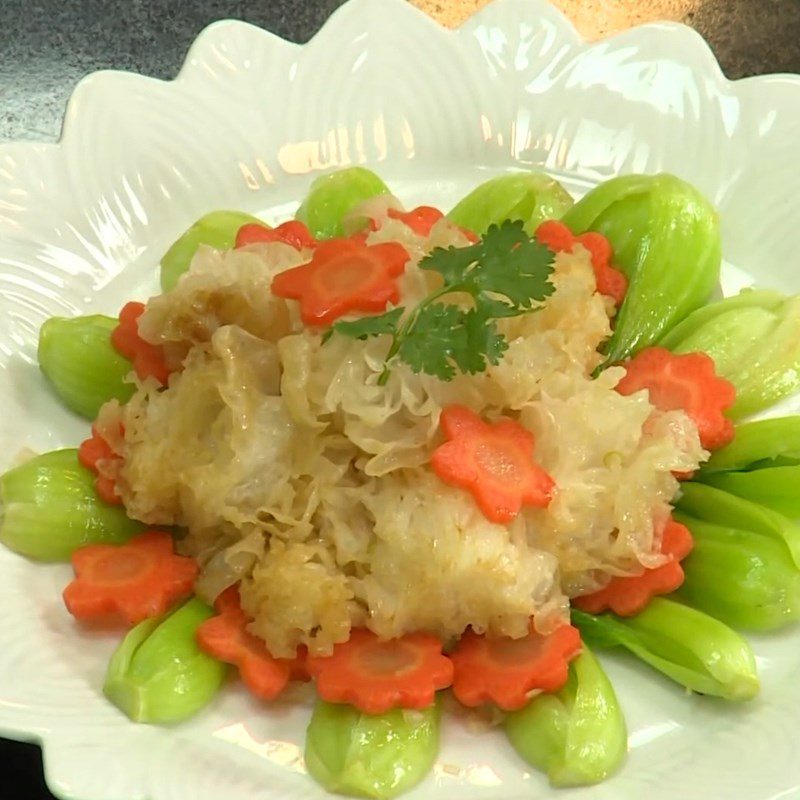Step 4 Finished Product Stir-fried Snow Fungus