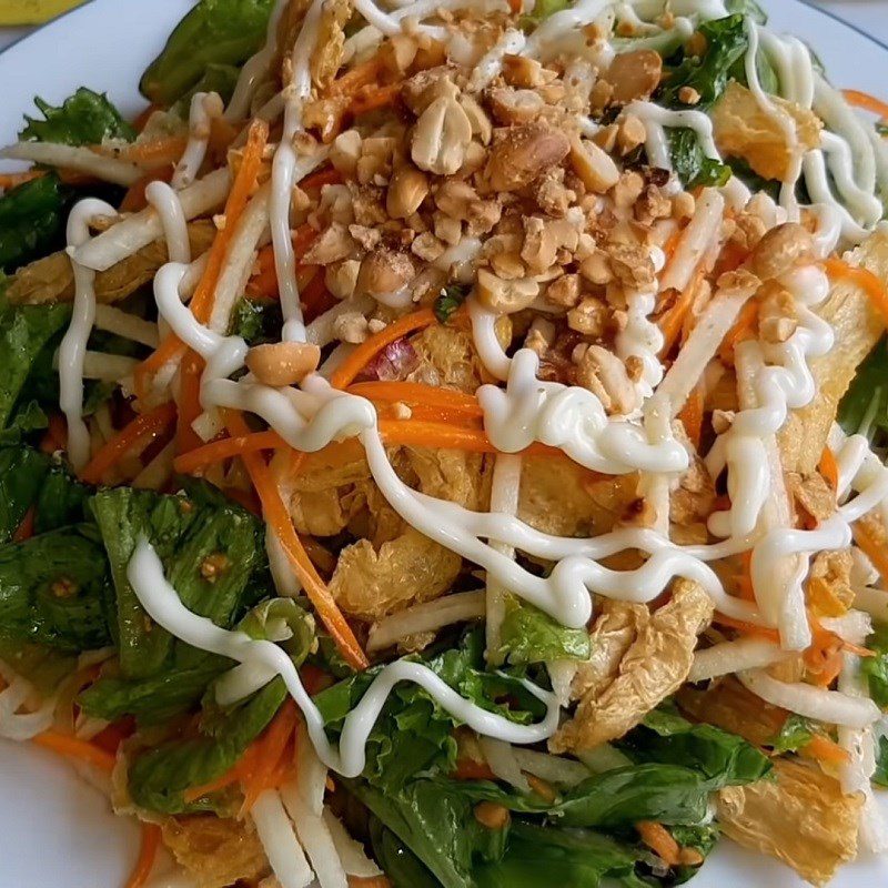 Step 5 Finished product of Vegetarian Salad from cassava