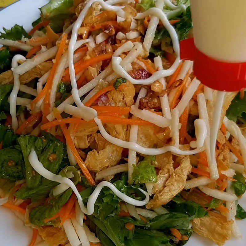 Step 5 Final product Vegan salad from cassava
