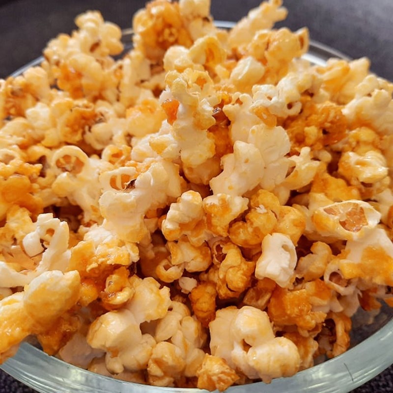 Step 4 Final product Caramel popcorn