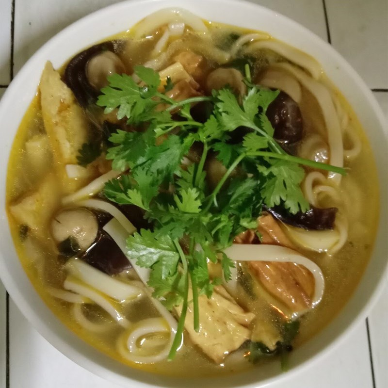 Step 4 Final product Vegetarian Huế wheat flour bánh canh