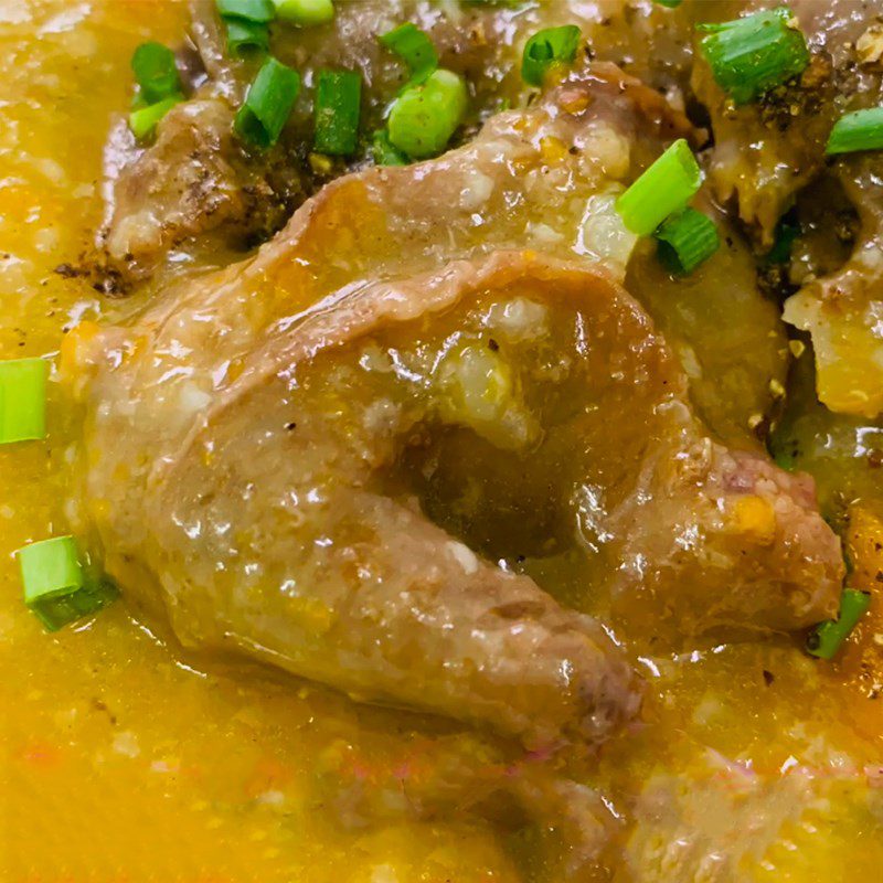 Step 5 Finished product Sweet pumpkin pigeon porridge