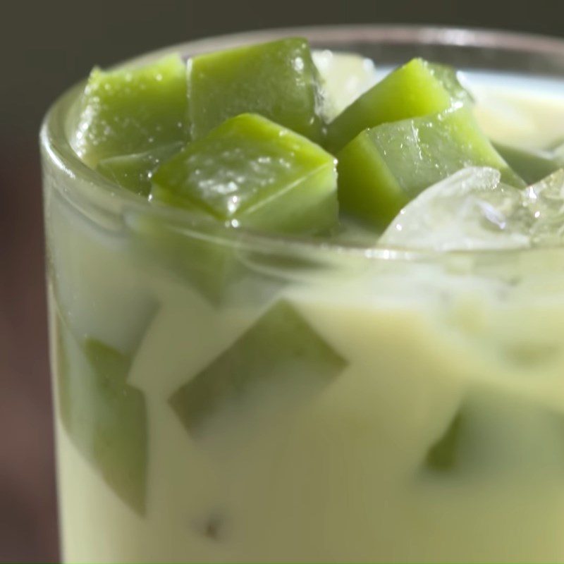 Step 4 Final Product Roasted Rice Matcha Milk Tea Jelly