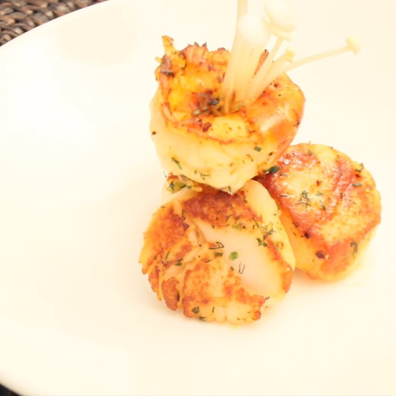 Step 6 Final product Scallop shrimp tomato soup