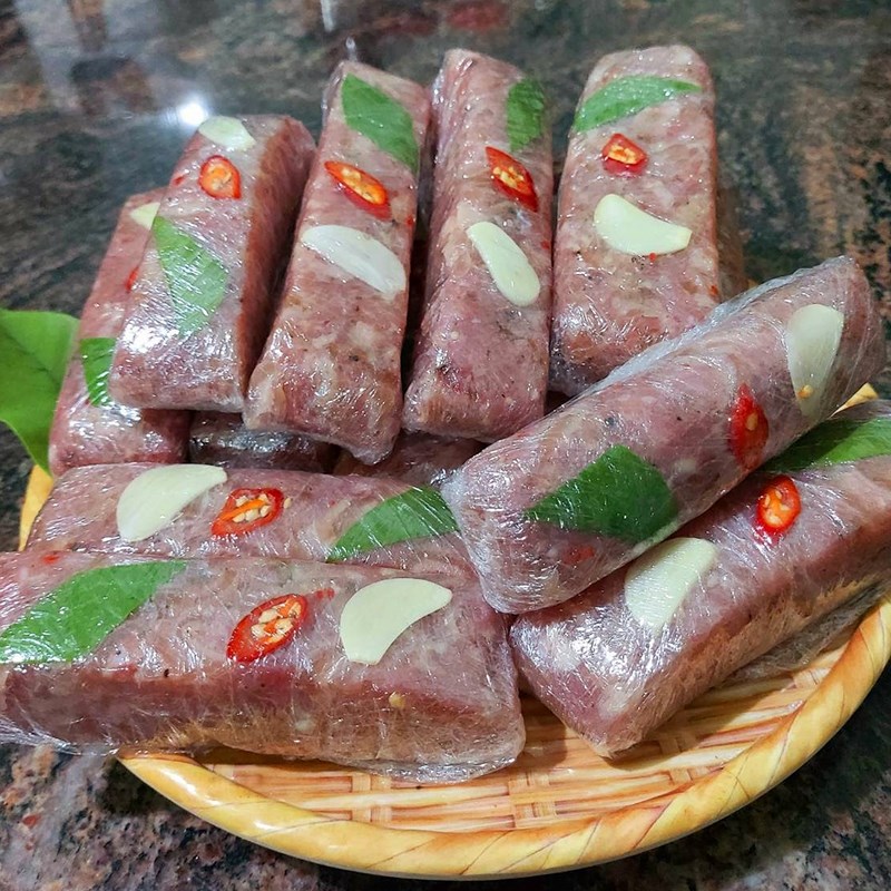 Step 7 Final Product Thanh Hoa sour nem without banana leaves