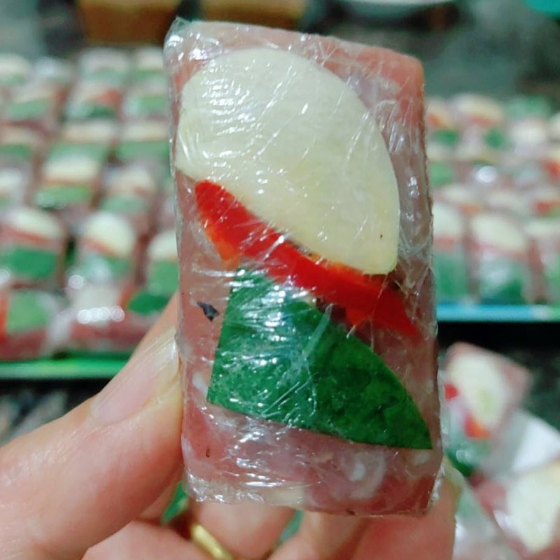 Step 7 Finished product of Thanh Hoa fermented pork without banana leaves