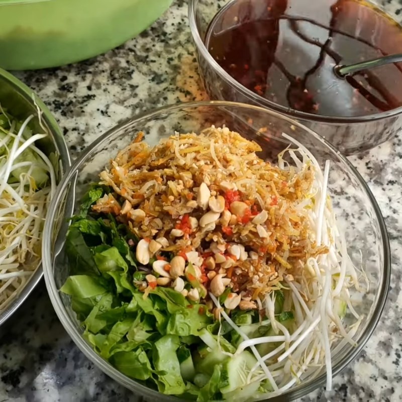Step 6 Final product Vegetarian Bún bì