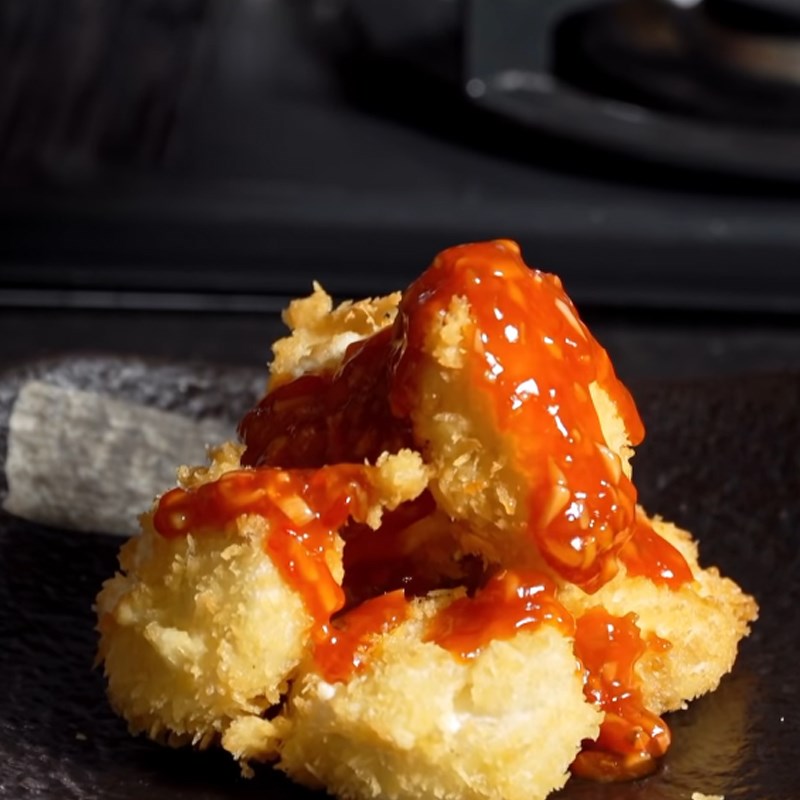 Step 4 Final Product Fried Tofu with Plum Sauce